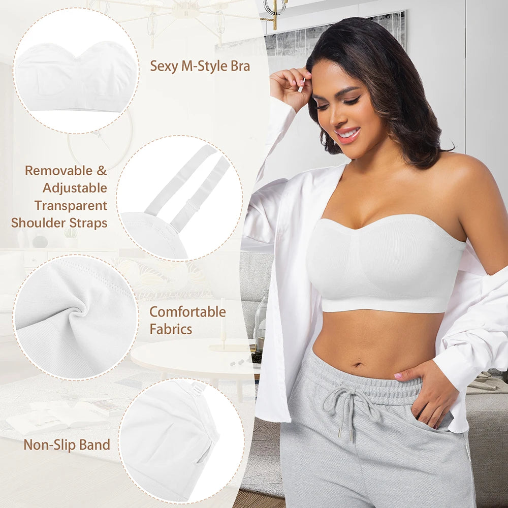 Noire StayUp™ Seamless Strapless Bra - Noire Co